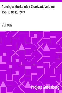 Punch, or the London Charivari, Volume 156, June 18, 1919