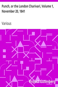 Punch, or the London Charivari, Volume 1, November 20, 1841