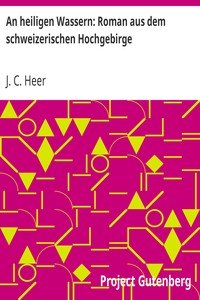 An heiligen Wassern: Roman aus dem schweizerischen Hochgebirge