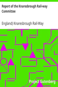 Report of the Knaresbrough Rail-way Committee