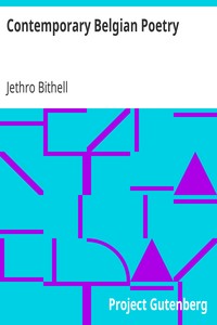 Contemporary Belgian Poetry: Selected and Translated by Jethro Bithell