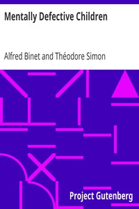 Mentally Defective Children