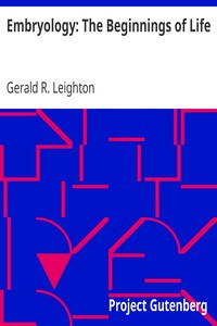 Embryology: The Beginnings of Life