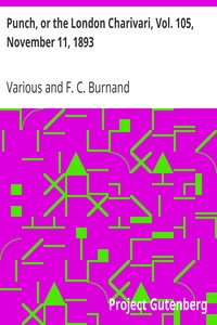Punch, or the London Charivari, Vol. 105, November 11, 1893