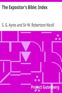 The Expositor's Bible: Index