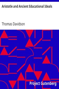 Aristotle and Ancient Educational Ideals