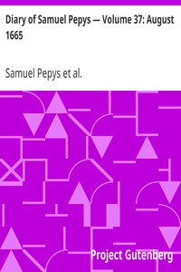 pg4158.cover_.medium.jpg Diary of Samuel Pepys — Volume 37: August 1665 - Image 1