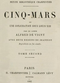 pg44199.cover_.medium.jpg Cinq-Mars; ou, Une conjuration sous Louis XIII (Tome 2 of 2) - Image 1