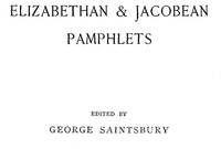 Elizabethan & Jacobean Pamphlets