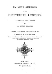 Eminent Authors of the Nineteenth Century: Literary Portraits