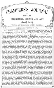 Chambers's Journal of Popular Literature, Science, and Art, No. 724: November 10, 1877