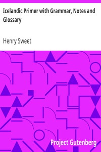 Icelandic Primer with Grammar, Notes and Glossary