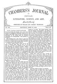 Chambers's Journal of Popular Literature, Science, and Art, No. 748, April 27, 1878