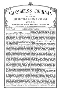 pg65598.cover_.medium.jpg Chambers's Journal of Popular Literature, Science, and Art, Fifth Series, No. 19, Vol. I, May 10, 1884 - Image 1