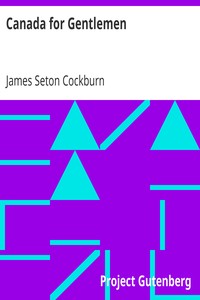 Canada for Gentlemen